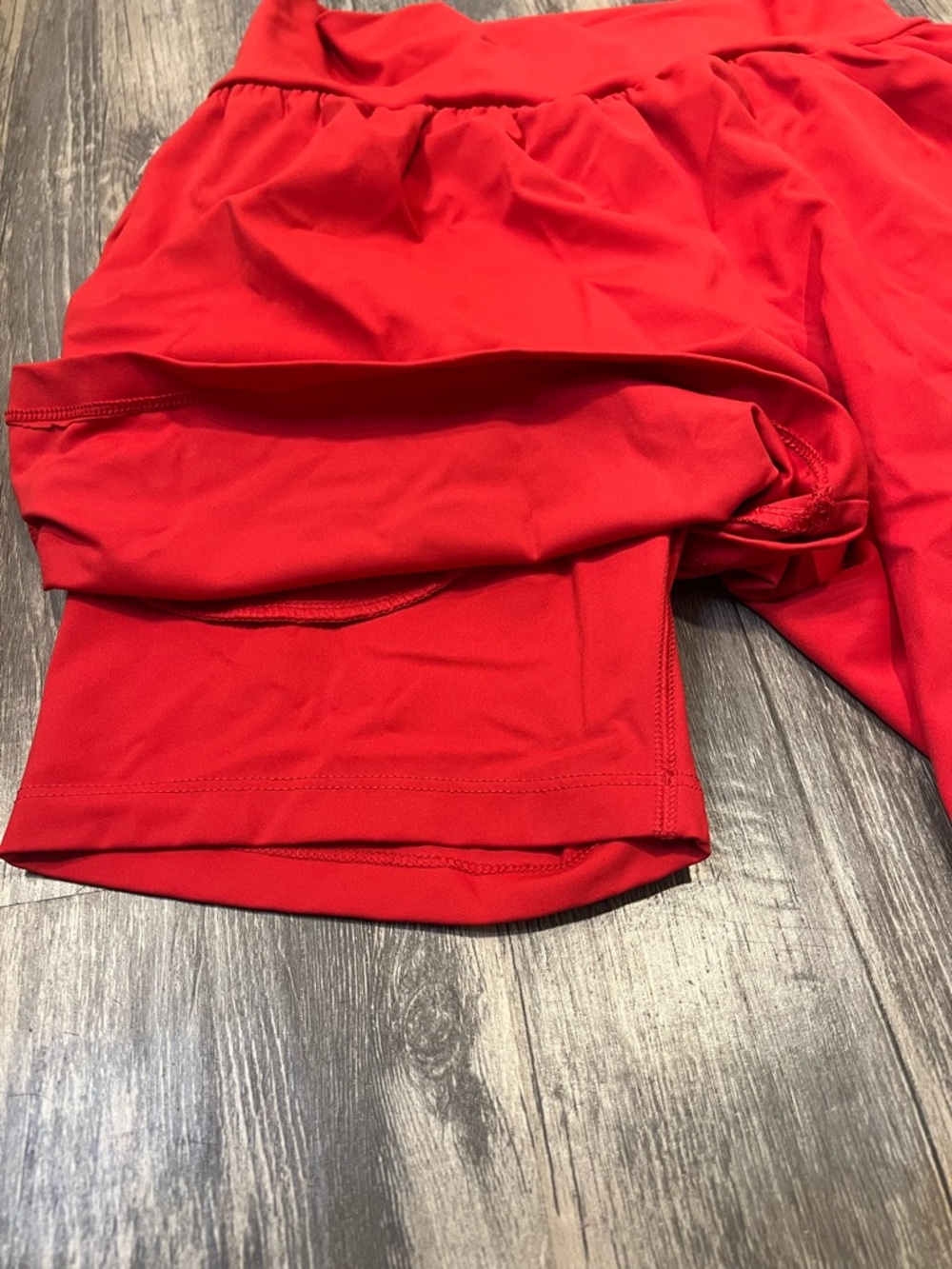 Halara SoftlyZero Airy Yoga Shorts Salsa Red High Waisted Cool Touch Fully Lined - Picture 4 of 8